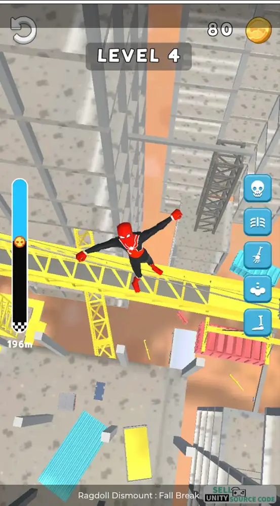 Ragdoll Dismount: Fall Break – Physics Bone Crash Game | SellUnitySourceCode.com screenshot 5
