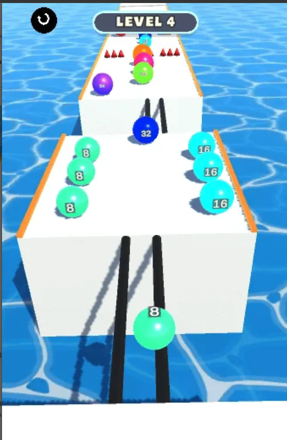 Rainbow Ball Runner 2048 screenshot 5