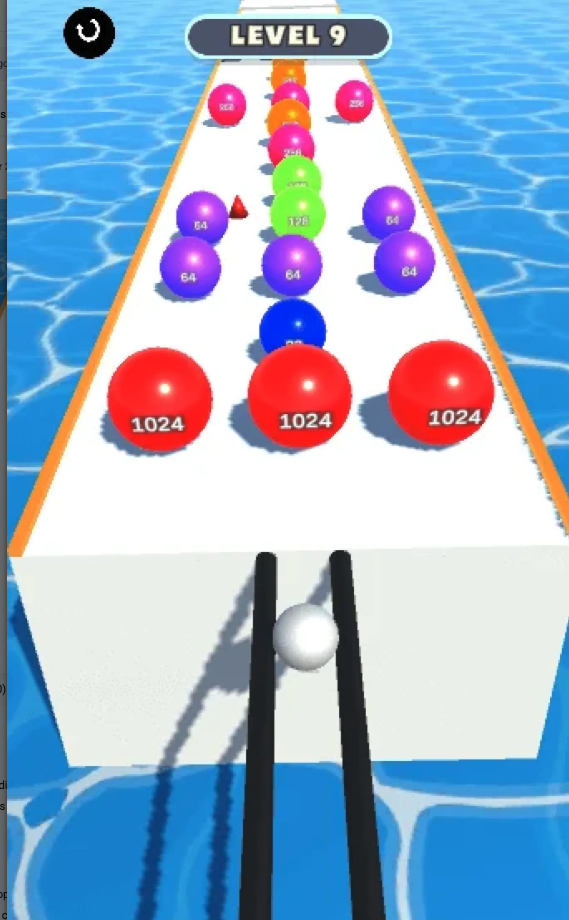 Rainbow Ball Runner 2048 screenshot 6