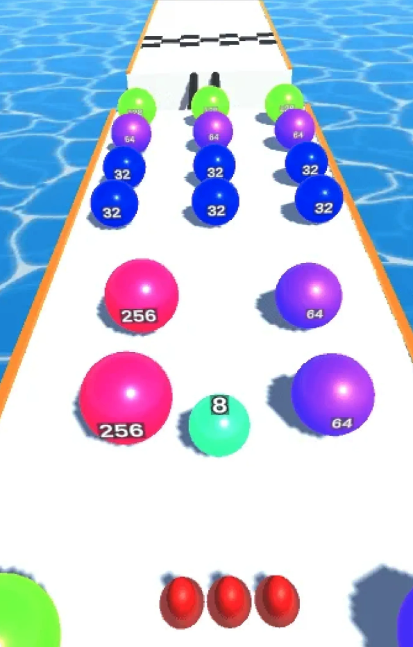 Rainbow Ball Runner 2048 screenshot 10