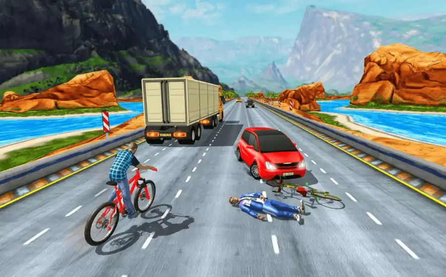 Real Bike Cycle Racing 3D: BMX Bicycle Rider Games SellUnitySourceCode screenshot 5
