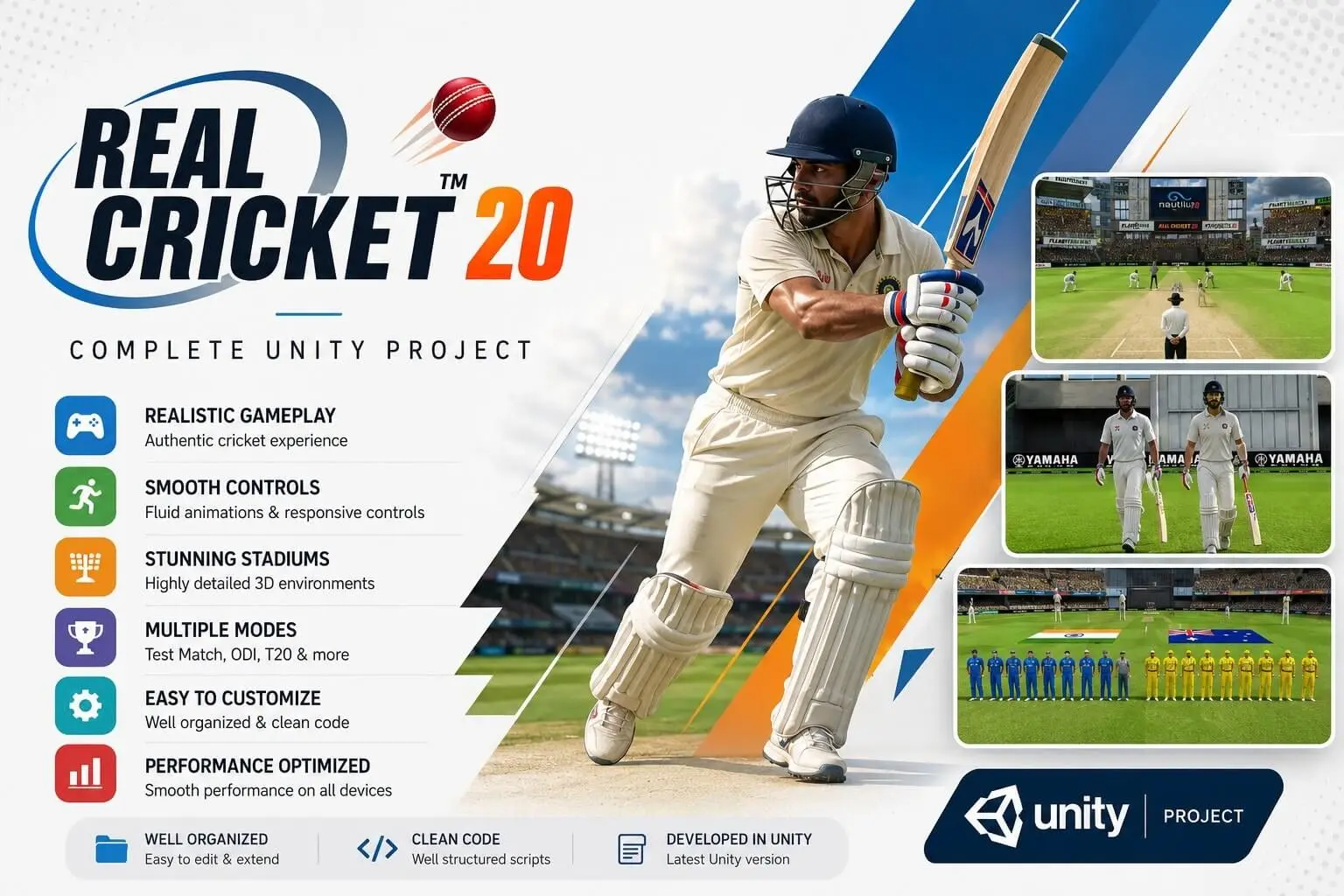 Real Cricket 20 Complete Unity Project screenshot 8