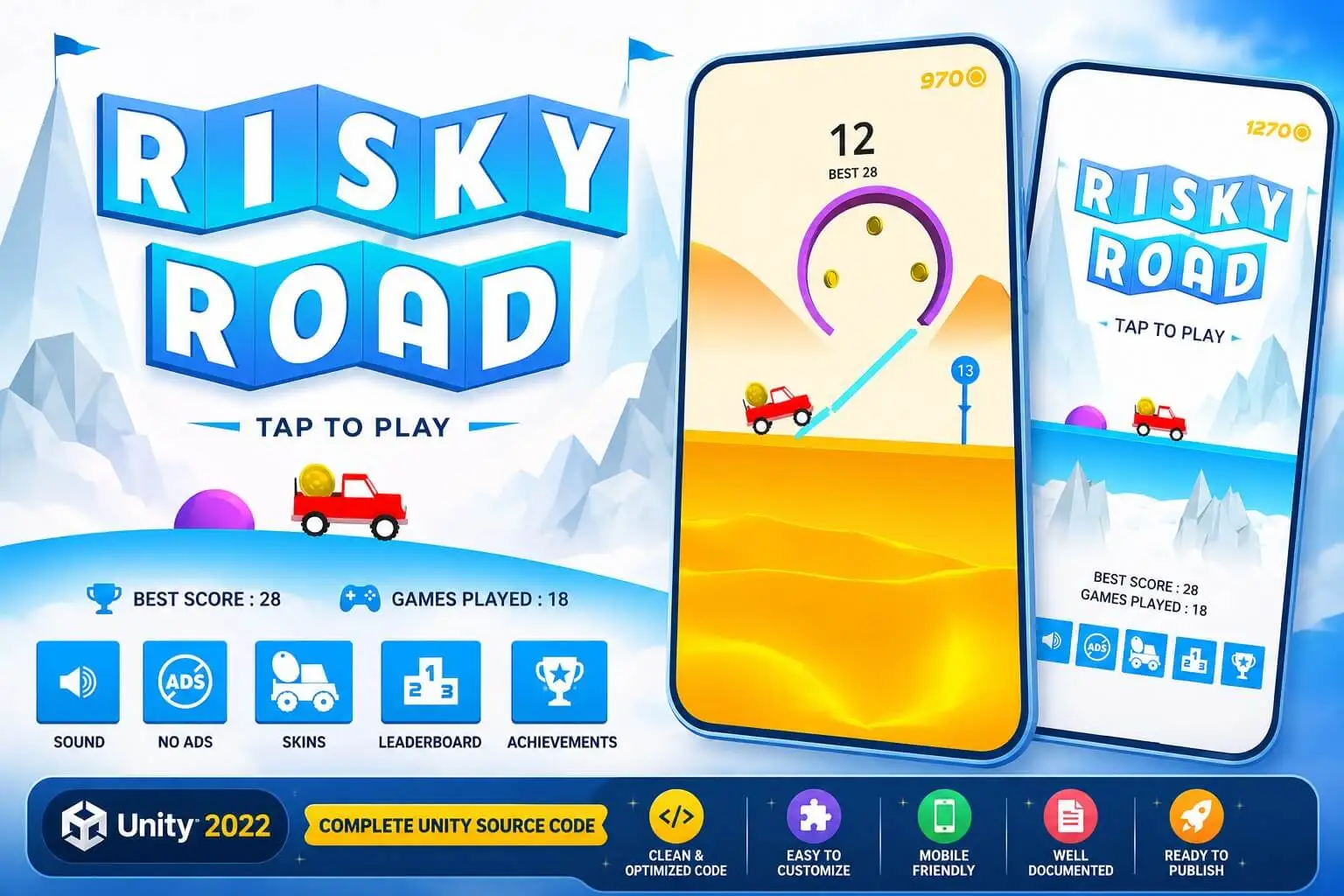 Risky Road Unity Source Code source code