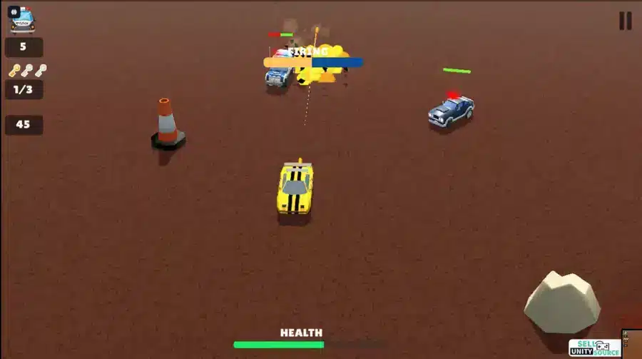 Robber Car Cop Shooter SellUnitySourceCode  screenshot 5