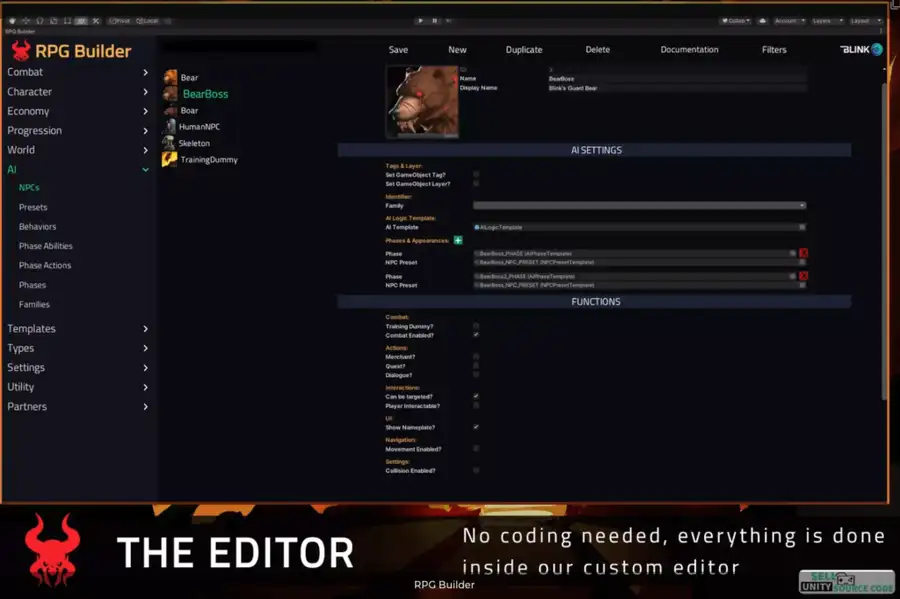 RPG Builder SellUnitySourceCode screenshot 3