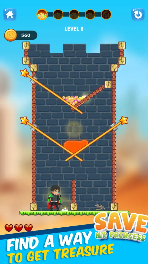 Save My Princess Rescue : Unity Project SellUnitySourceCode screenshot 3