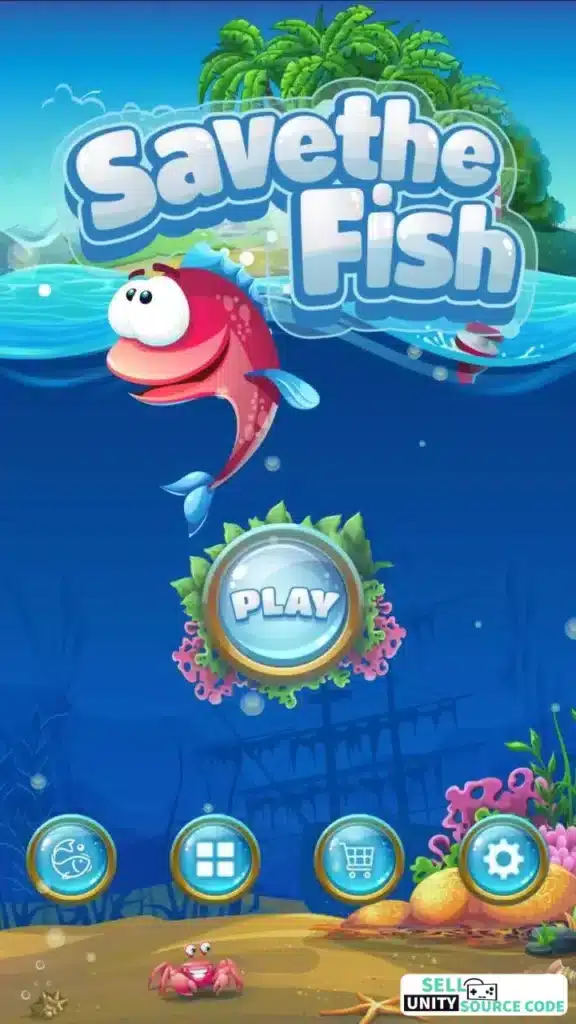Save The Fish Physics Puzzle SellUnitySourceCode screenshot 3