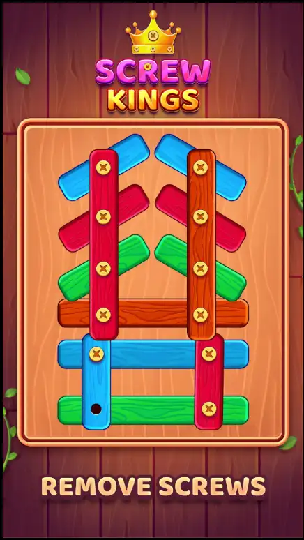 Screw Kings – Wood Nuts & Bolts Puzzle screenshot 3