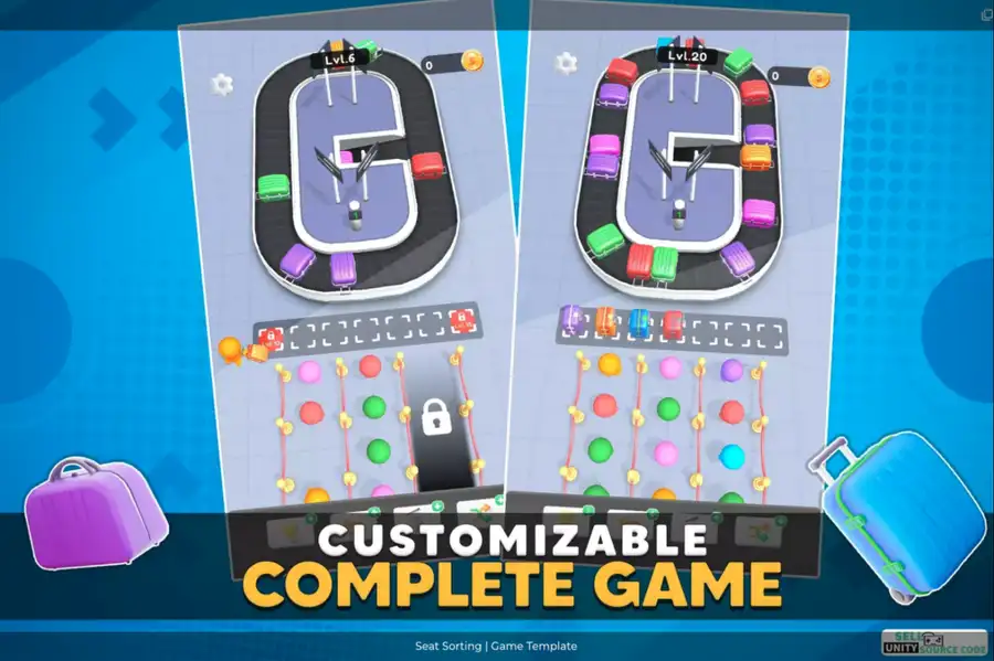 Seat Sorting | Game Template SellUnitySourceCode screenshot 4