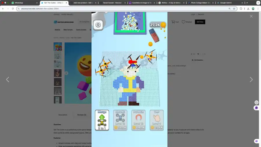 Set The Cubes SellUnitySourceCode screenshot 3