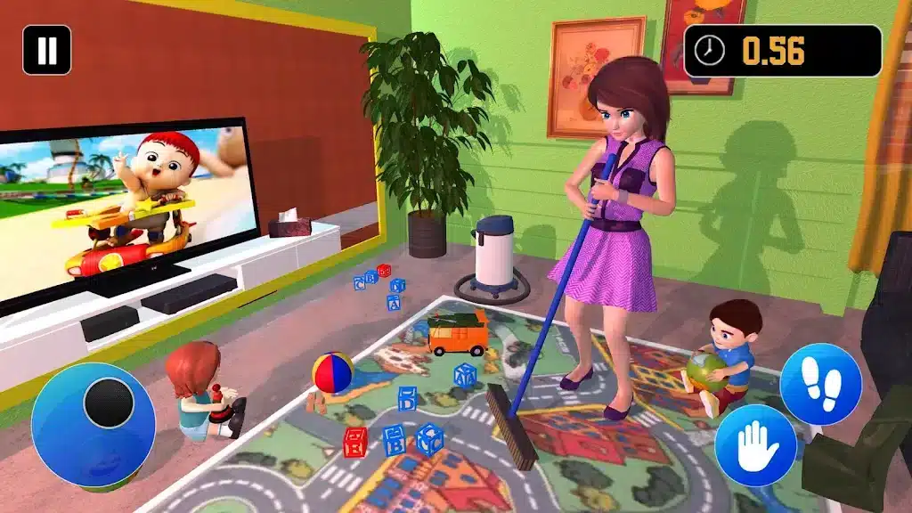 Siblings Baby Care Nanny Mania Game SellUnitySourceCode screenshot 5
