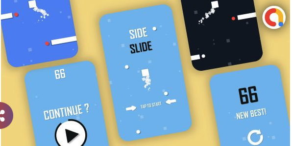 Side Slide Tap to Play + AdMob with Reward Video