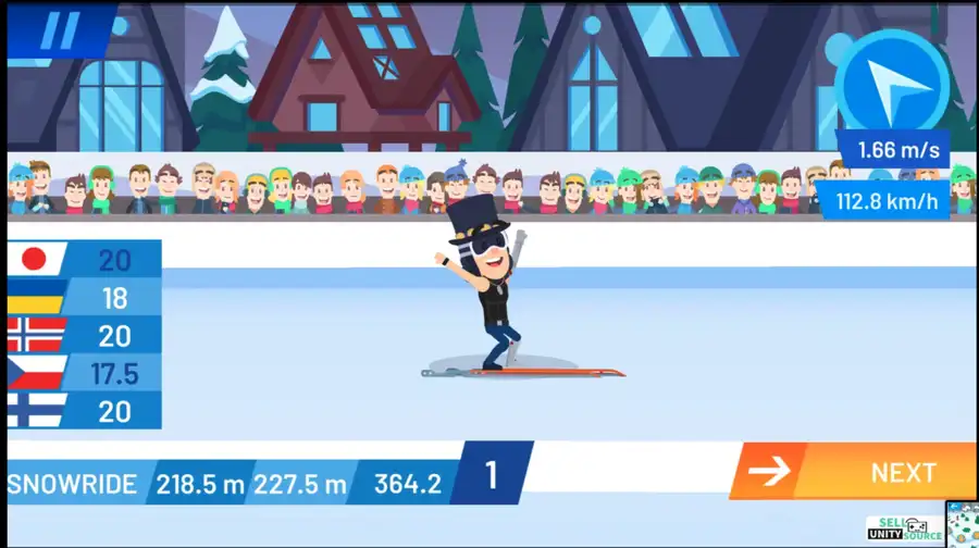 Ski Jump Challenge SellUnitySourceCode screenshot 5