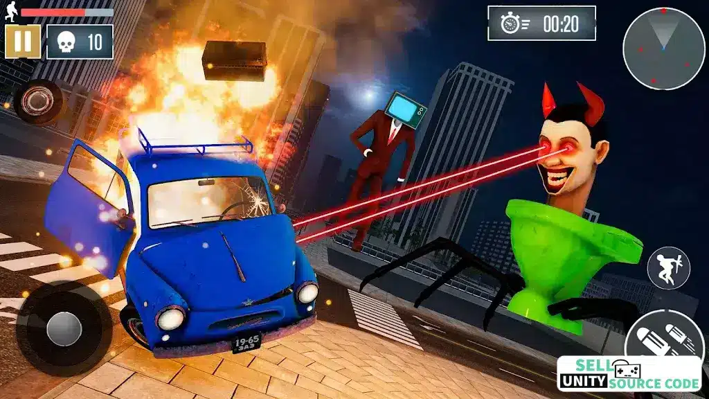 Skibidi Toilet Monster Game 3D SellUnitySourceCode screenshot 3