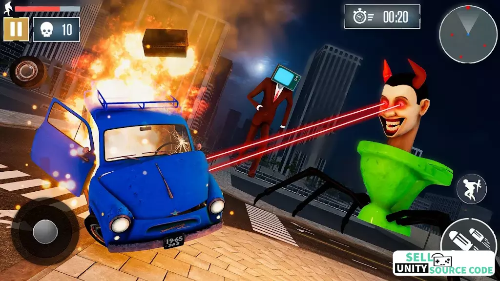 Skibidi Toilet Monster Game 3D SellUnitySourceCode screenshot 4