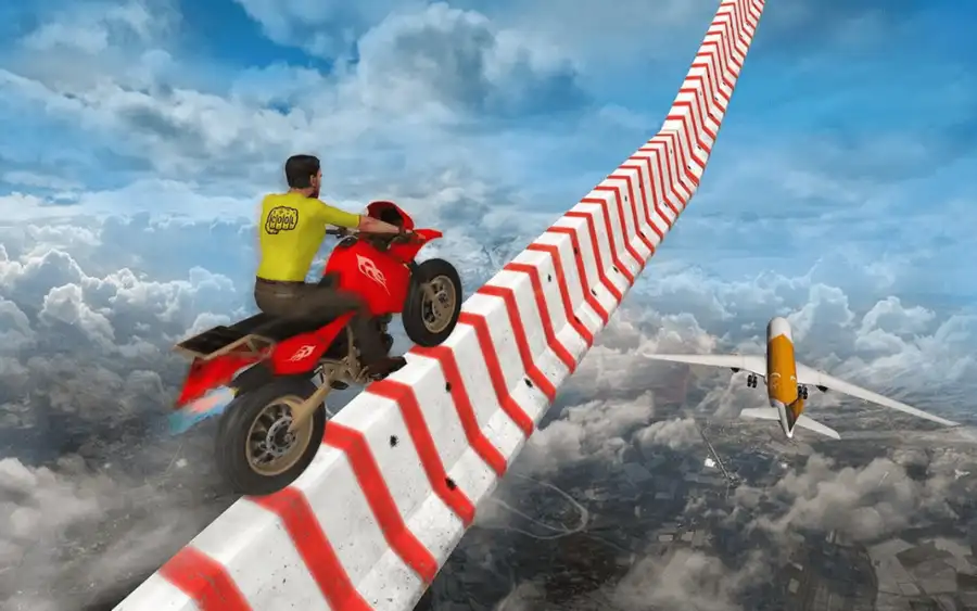 Sky bike stunt 3d | Bike Race – Free Bike Games SellUnitySourceCode screenshot 4