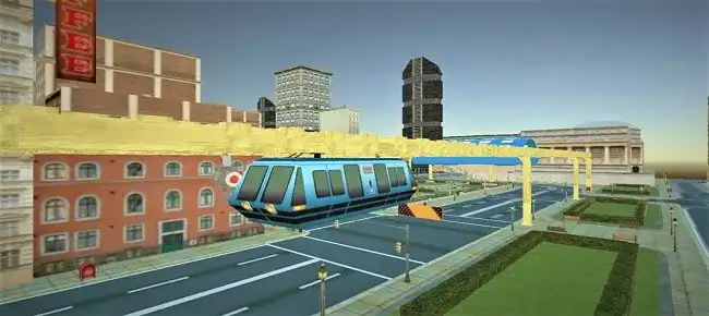 Sky Train Simulator : Euro Elevated Train Driving SellUnitySourceCode screenshot 4
