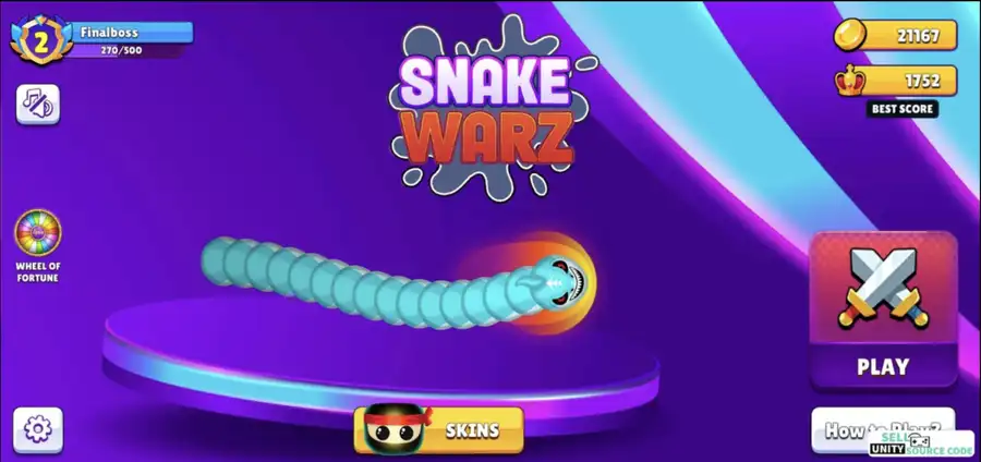 Snake Warz - Complete Game Template Unity SellUnitySourceCode screenshot 5