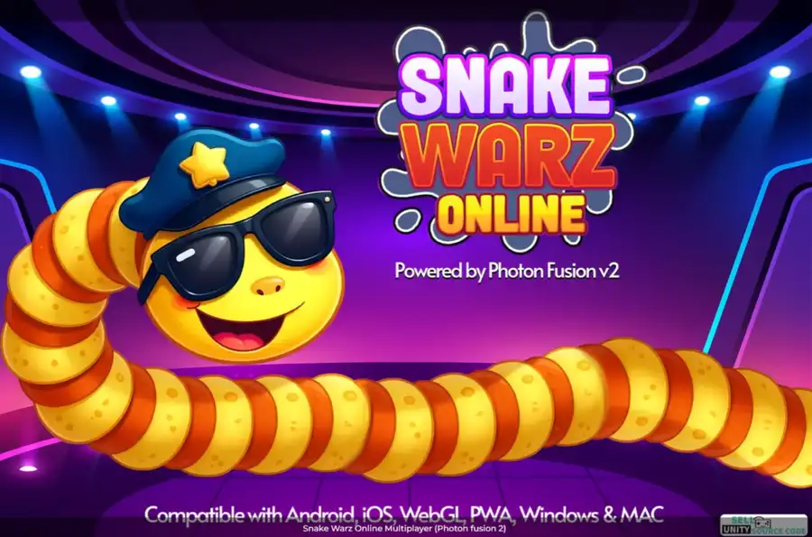 Snake Warz Online Multiplayer (Photon fusion 2) SellUnitySourceCode screenshot 4