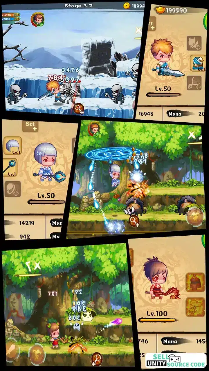 Soul Warriors: Heroes War SellUnitySourceCode screenshot 5