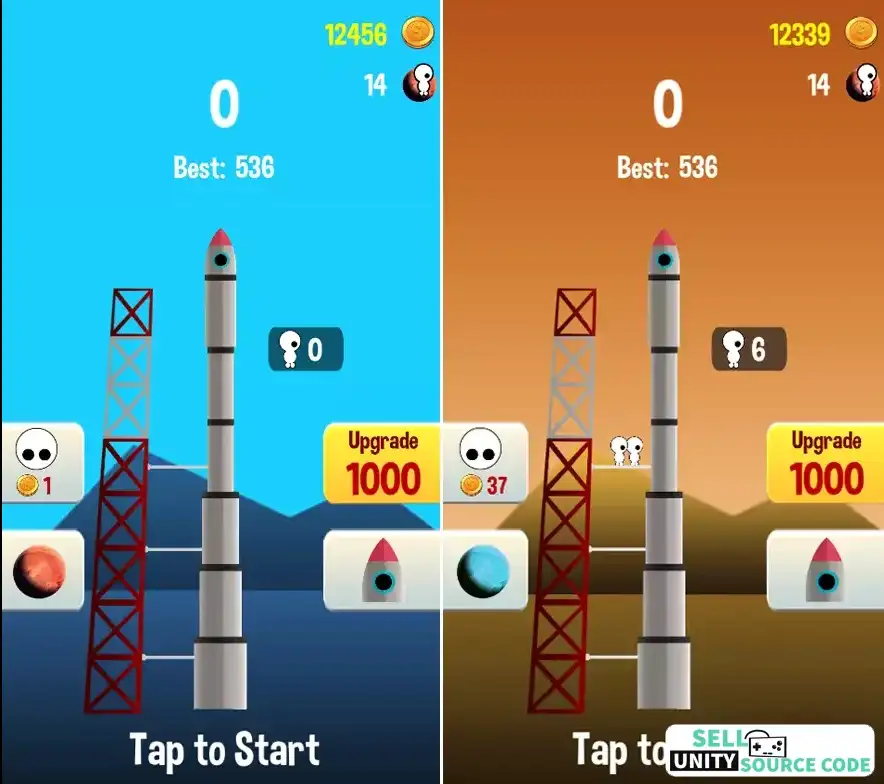 Space Frontier complete game template SellUnitySourceCode screenshot 3