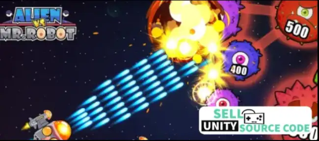 Space Virus War - Shooting Game SellUnitySourceCode  screenshot 3