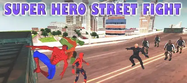 Super Heroes Street Fights : Crime City Battle 64 SellUnitySourceCode screenshot 2