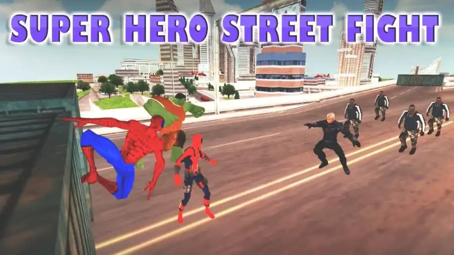 Super Heroes Street Fights : Crime City Battle 64 SellUnitySourceCode screenshot 4