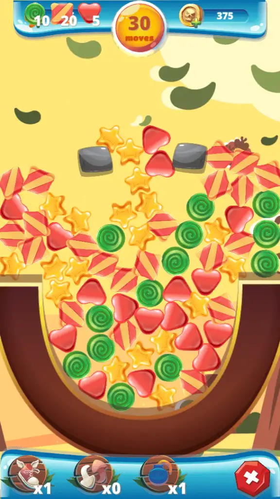 Sweety Shapes Physics Match3 SellUnitySourceCode screenshot 5