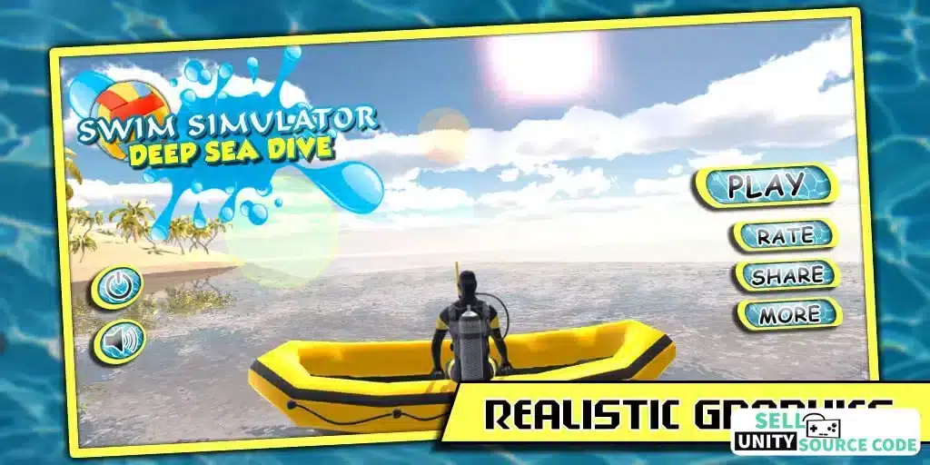 Swim Simulator Deep Sea Dive SellUnitySourceCode screenshot 5
