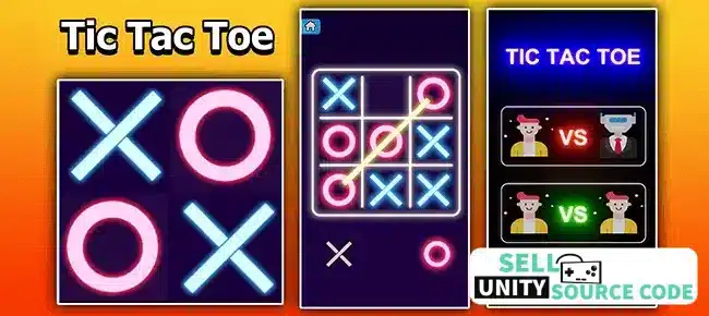 Tic Tac Toe Glow – Unity Source Code | NextLevel | SellUnitySourceCode screenshot 4
