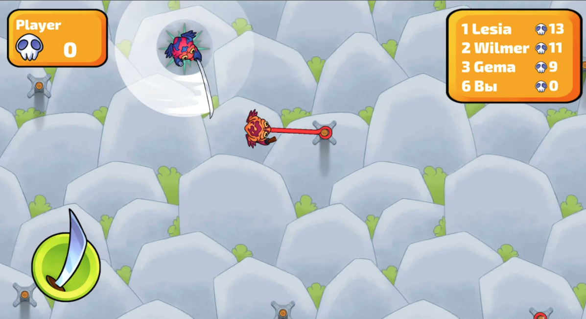 Tongue Hook.io - Ninja Frogs screenshot 4