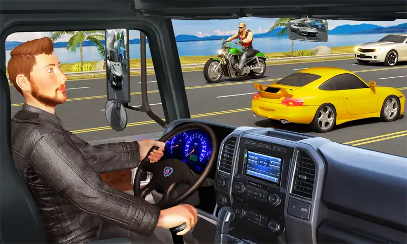 Traffic Highway Truck Racing - Truck Driving SellUnitySourceCode  screenshot 3