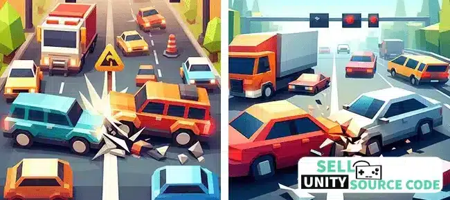 Traffic Life: Car Control SellUnitySourceCode screenshot 2