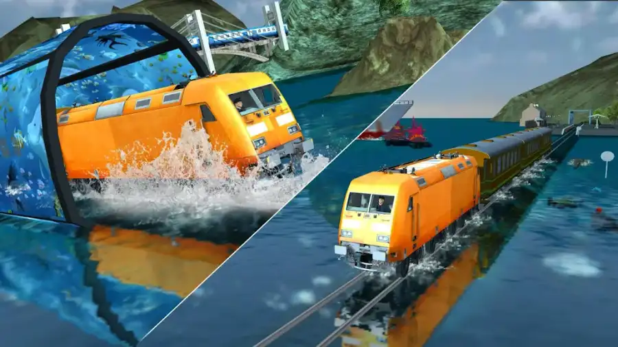 Train Driving on Water SellUnitySourceCode screenshot 3