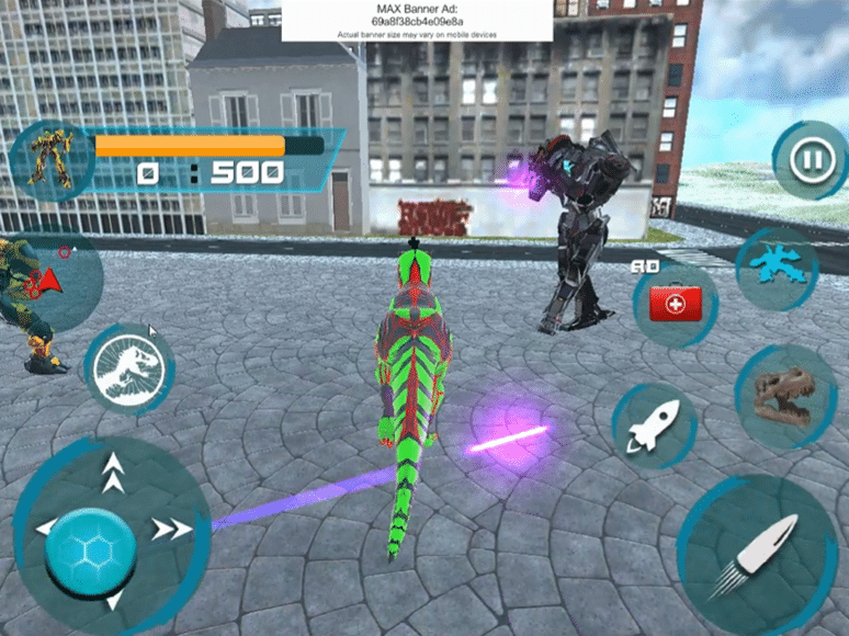 Trex Robot Transformation Unity Game screenshot 2