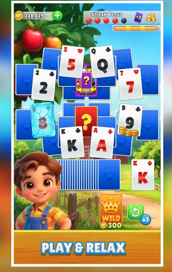 TriPeaks Solitaire Flowers screenshot 3