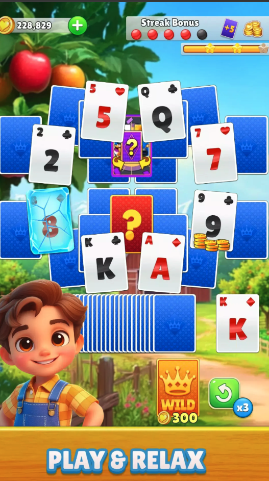 TriPeaks Solitaire Flowers screenshot 5