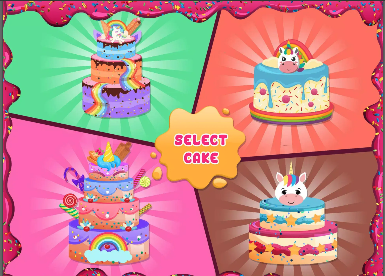 Unicorn Cake: Donut Maker screenshot 4