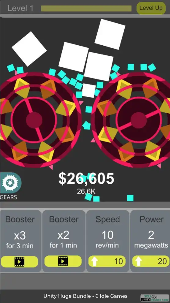 Unity Huge Bundle - 6 Idle Games SellUnitySourceCode screenshot 3
