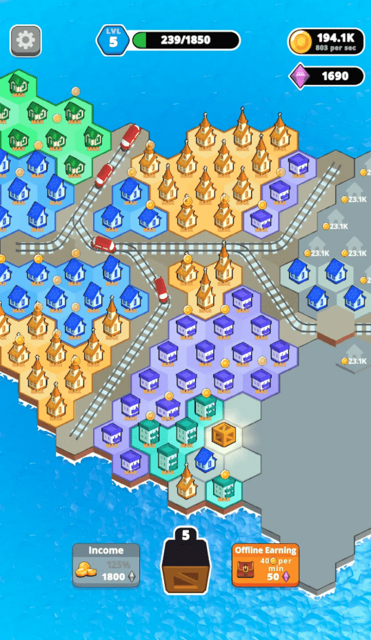 Urban Merge Unity Source Code – Premium Merge & City Building Game screenshot 2