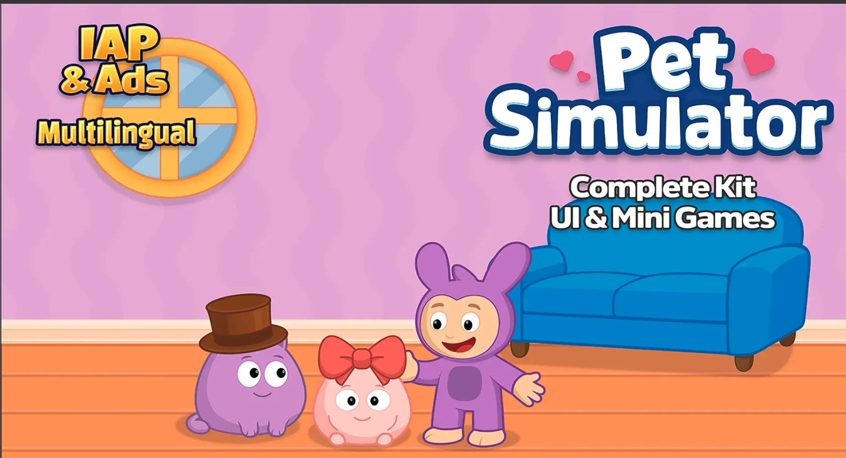 Virtual Pet Simulator - Complete Game Template