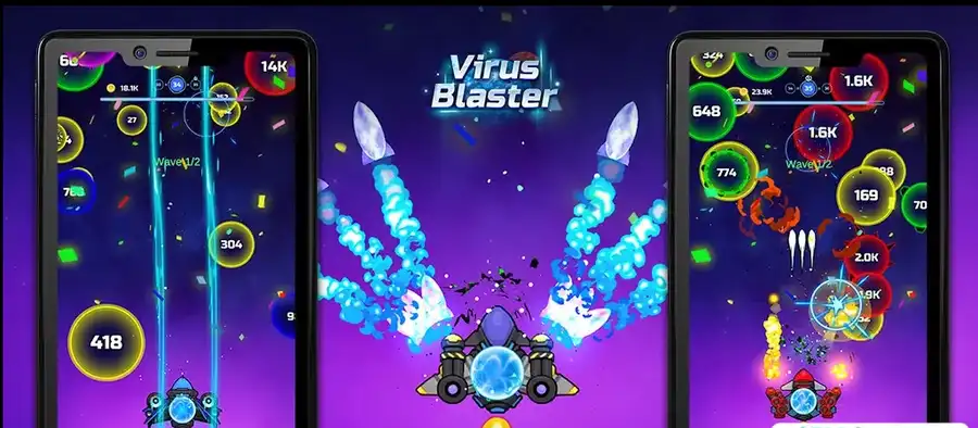Virus Blaster Shooting Game - SellUnitySourceCode screenshot 2