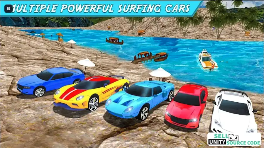 Water Surfer Car Race 2018 SellUnitySourceCode  screenshot 2