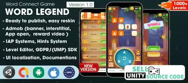Word Legend Puzzle SellUnitySourceCode screenshot 2