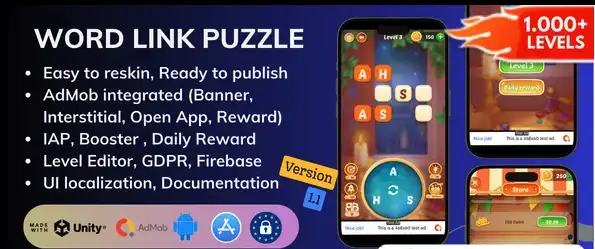 Word Link Puzzle – SellUnitySourceCode  screenshot 2