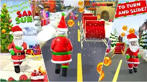 Xmas Santa Surfer Running Game SellUnitySourceCode screenshot 2