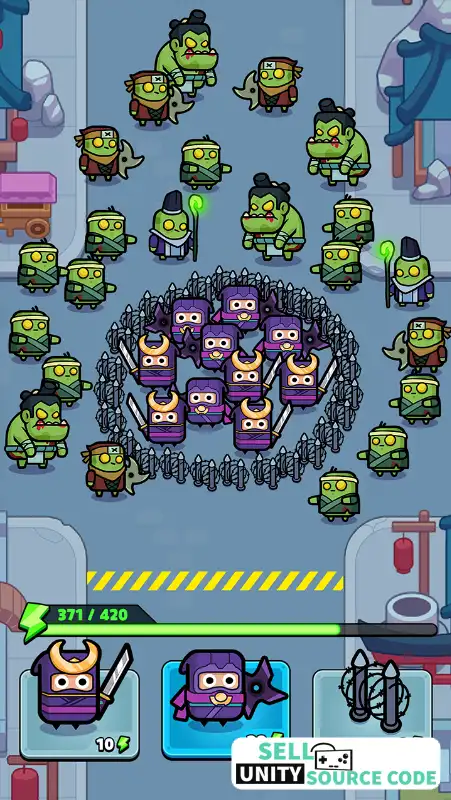 Z War Idle Defense - Zombie Defend Force SellUnitySourceCode screenshot 4